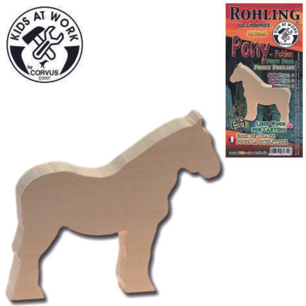 Corvus Holzrohling Pony-Fohlen